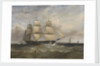 The ship 'Mountstewart Elphinstone' offshore by William Adolphus Knell
