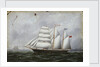 The schooner 'Ocean Swell' by W. Pearn