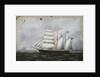 The schooner 'Ocean Swell' by W. Pearn