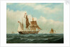 The barque 'Peerless' by Richard Henry Nibbs