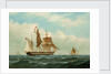 The barque 'Peerless' by Richard Henry Nibbs