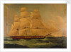 The East Indiaman 'Providence' by Thomas Whitcombe
