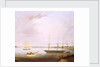 The 'Streatham' and the opium clipper 'Red Rover' by British School