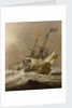 HMS 'Resolution' in a gale by Willem Van de Velde the Younger