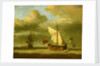 The yacht 'Royal Escape' close-hauled in a breeze by Willem Van de Velde the Younger
