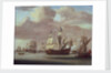 Calm: HMS 'Royal James', a royal yacht and other shipping by Willem van de Velde the Elder
