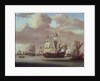 Calm: HMS 'Royal James', a royal yacht and other shipping by Willem van de Velde the Elder