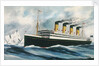 Passenger liner 'Titanic' (1912) under way in the North Atlantic, passing icebergs by Harry J. Jansen