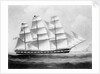 The ship 'Tyburnia' (1857) by British School