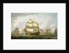 The 'Victory' sailing from Spithead by Robert Dodd