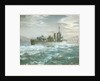 HMS Woolston (1918) in a heavy sea by Charles E Turner