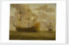HMS 'Woolwich' before a light breeze by Willem van de Velde the Elder