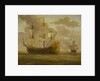 HMS 'Woolwich' before a light breeze by Willem van de Velde the Elder