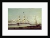 HMS 'Britannia' entering Portsmouth harbour by Robert Strickland Thomas