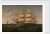 The barque Rajah of Sarawak by Samuel Walters