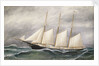 The schooner 'Robert Ingle Carter' by Solon Francis Montecello Badger