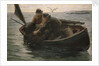 Hauling in the lobster pot by Herbert E. Butler