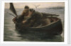 Hauling in the lobster pot by Herbert E. Butler