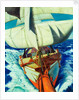 The barque 'Birkdale', view aft from the bowsprit by John Everett