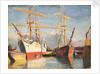 The 'Castle Holme' in Surrey commercial dock by John Everett
