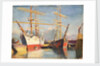 The 'Castle Holme' in Surrey commercial dock by John Everett