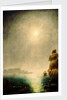 Moonlight view over Table Bay showing Halley's comet by Charles Piazzi Smyth