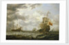The 'Brederode' off Hellevoetsluis by Simon de Vlieger