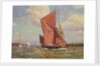 The Medway sailing barge 'Cerf' on the River Crouch, Essex by Cornelius Wagner