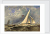 The 193 ton yacht 'Alarm' in a light swell by JM Gilbert