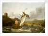 An English yacht sailing into Plymouth by Ludolf Bakhuizen