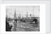 Shipping at low tide, Swansea by unknown