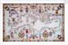 Chart of the entire Mediterrean, 17th century by Cavolini
