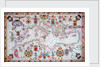 Chart of the entire Mediterrean, 17th century by Cavolini