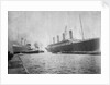 Passenger liner 'Titanic' (Br, 1912) Oceanic Steam Nav Co Ltd, (Ismay Imrie & Co Ltd, managers) (White Star Line): at Belfast with the 'Olympic'; bow just out of picture by unknown