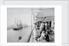 Deck scene, Port Said, onboard the RMS 'Orizaba' (1886) by unknown