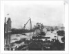Japanese battleship HIJMS 'Shikishima' (1898) being launched from Thames Iron Works in 1898 by unknown