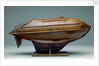Full hull model, life-saving capsule, starboard broadside by R. F. Wells