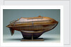 Full hull model, life-saving capsule, starboard broadside by R. F. Wells