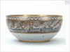 Porcelain bowl painted with scene of the Battle of Copenhagen, 1801 by Royal Danish Porcelain Manufactory