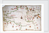 Portulan chart of the Atlantic by Pedro Reinel