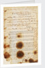 Message found by the McClintock Expedition near Point Victory, North-West Coast of King William Island, detailing the fate of the Franklin Expedition by unknown