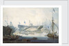 The launch of the East Indiaman 'Edinburgh' by William John Huggins