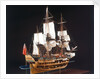 HM bark 'Endeavour', starboard stern quarter, revealing hull inside by Robert A. Lightley