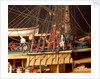 'Endeavour', detail, foremast starboard shrouds and anchors by Robert A. Lightley
