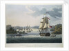 The Harbour of Port Cornwallis, Island of Great Andaman with the Fleet getting under Weigh for Rangoon by J. Moore