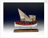 Full hull model, 6-oared ship's launch, starboard broadside by Robert A. Lightley