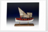 Full hull model, 6-oared ship's launch, starboard broadside by Robert A. Lightley