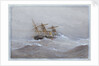 HMS 'Calliope' in heavy seas by William Frederick Mitchell