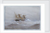 HMS 'Calliope' in heavy seas by William Frederick Mitchell