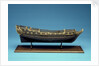 Navy Board skeleton model, starboard broadside by unknown